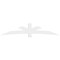 Ekena Millwork Alberta Architectural Grade PVC Gable Bracket, 108"W x 22 1/2"H x 6"D x 6"F, 5/12 Pitch GBP108X23X0606ALB00 - alternate 2